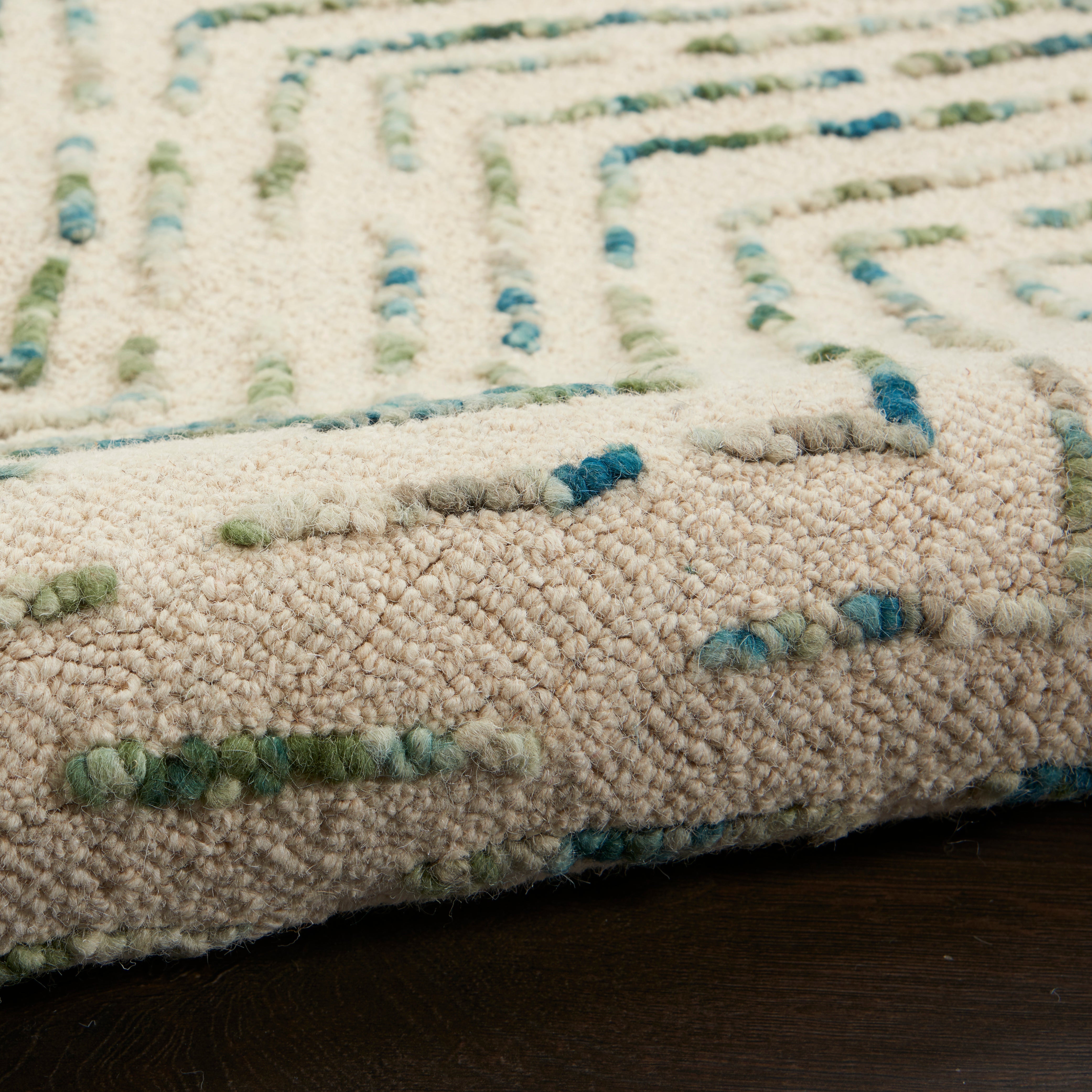 Nourison Colorado CLR02 Green/Ivory Large Rectangle Rug